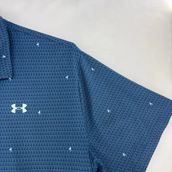 Under Armour Playoff 2.0 Polo Men's 3XL Blue Performance Golf Shirt - Picture 15 of 15